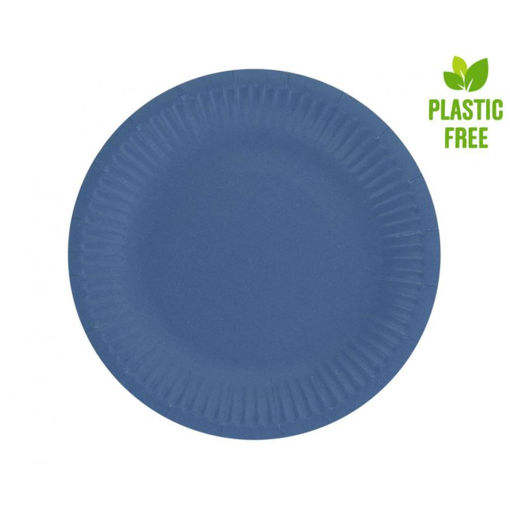 Picture of DARK BLUE PAPER PLATES 18CM - 6 PACK